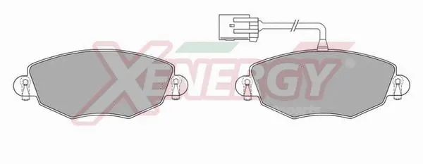 Kit de plaquettes de frein, frein à disque AP XENERGY X40766