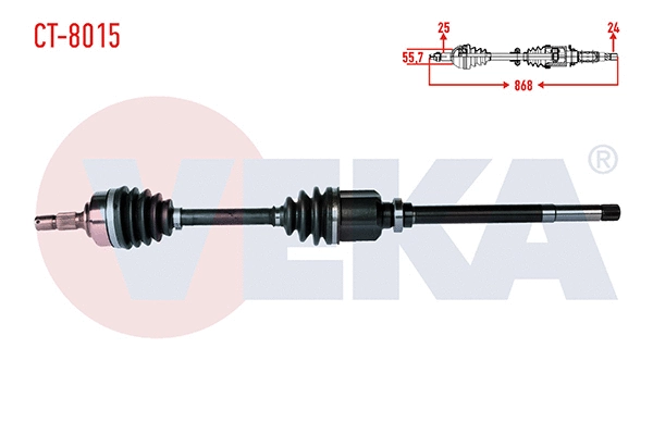 Arbre de transmission VEKA CT-8015