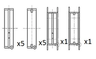 Coussinet de paliers de vilebrequin FAI AutoParts BM1059-025
