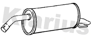 Silencieux arrière KLARIUS 221748