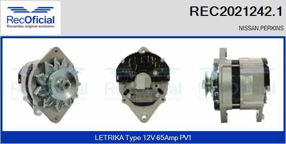 Alternateur RECOFICIAL REC2021242.1