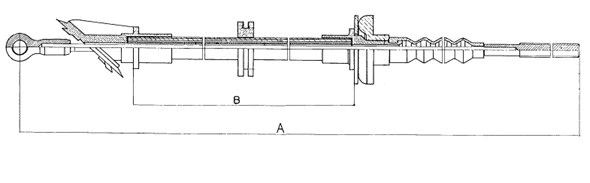 Tirette à câble, commande d'embrayage SONOVA CF01744