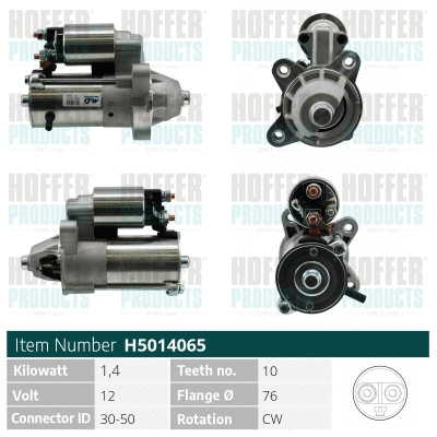 Démarreur HOFFER H5014065