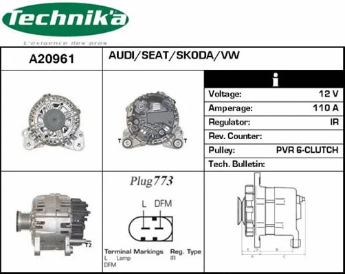 Alternateur Technika A20961