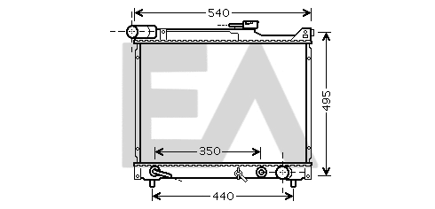 Radiateur, refroidissement du moteur EACLIMA 31R69040