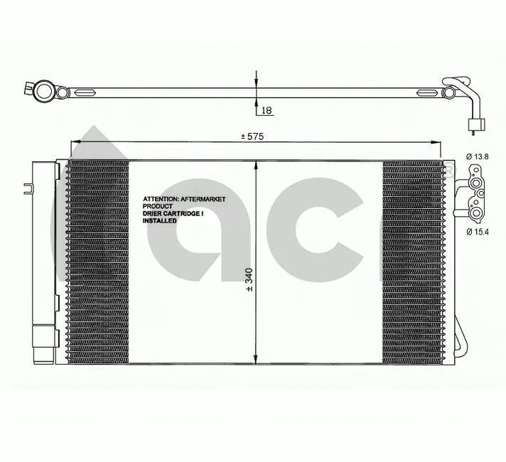 Condenseur, climatisation ACR 300658