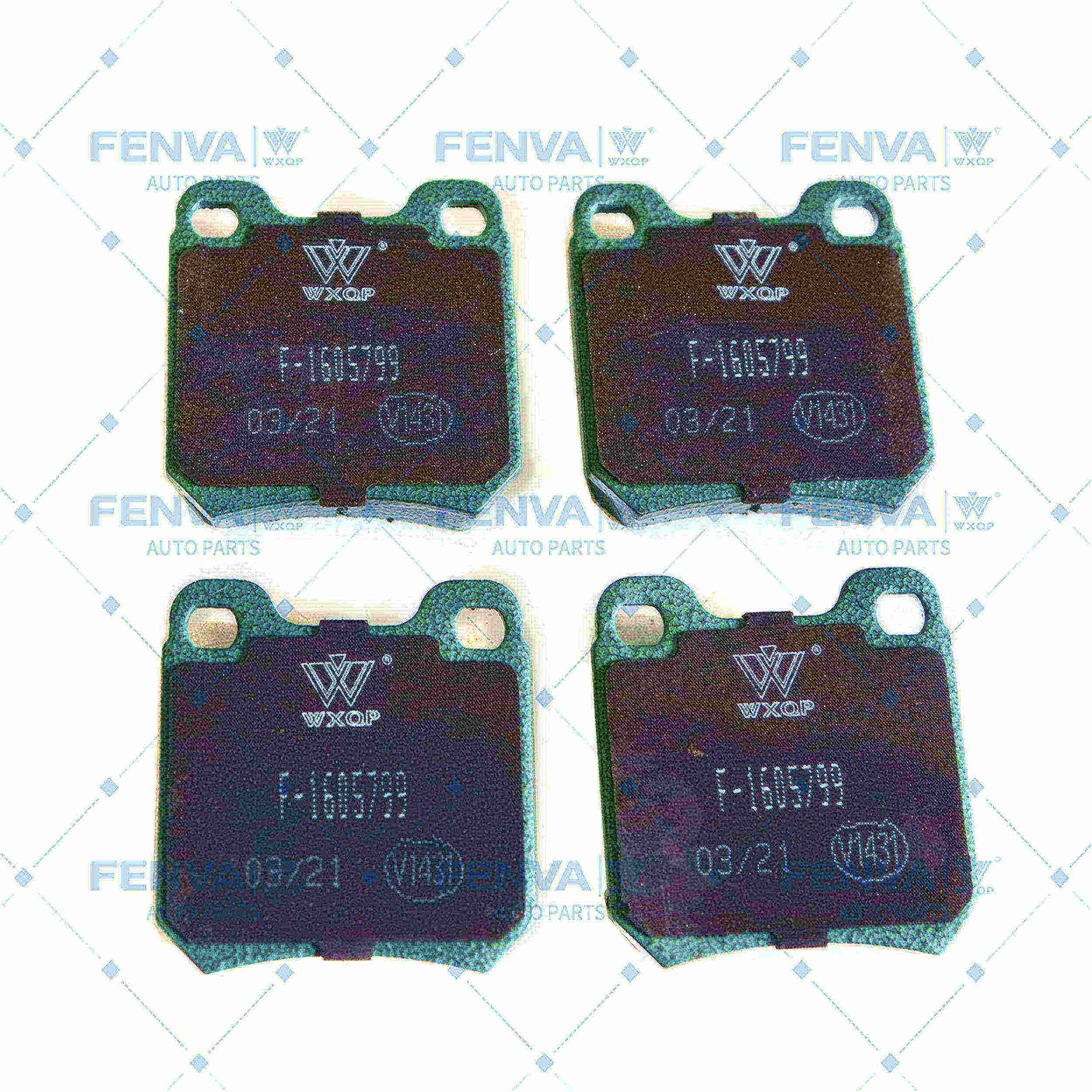 Kit de plaquettes de frein, frein à disque WXQP 540051