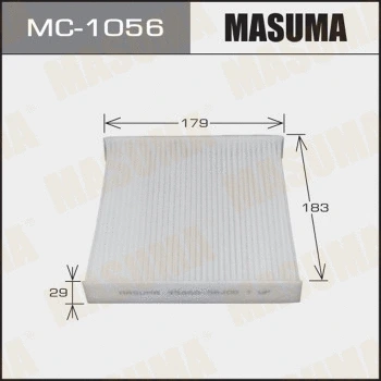 Filtre, air de l'habitacle MASUMA MC-1056