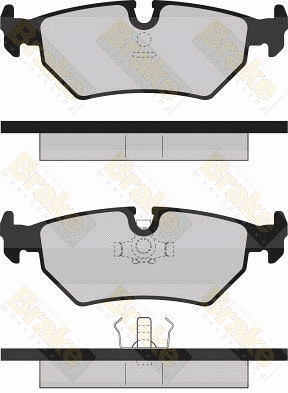 Kit de plaquettes de frein, frein à disque Brake ENGINEERING PA707