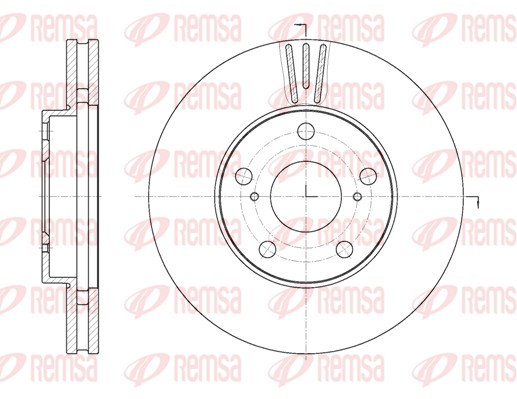 Disque de frein REMSA 62087.10
