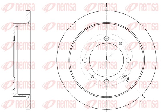 Disque de frein REMSA 6907.00