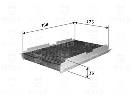 Filtre, air de l'habitacle AKRON-MALÒ 1530562