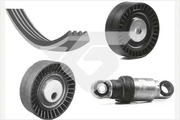 Jeu de courroies trapézoïdales à nervures HUTCHINSON KHV 119