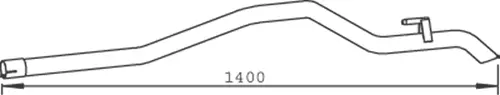 Tuyau d'échappement DINEX 53698