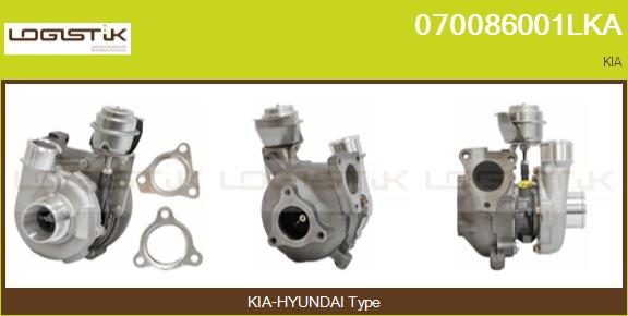 Turbocompresseur, suralimentation LGK 070086001LKA