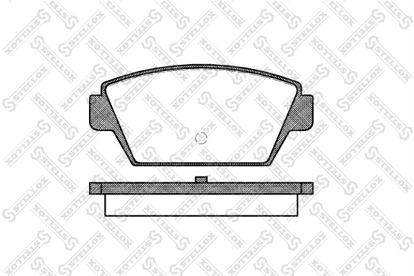 Kit de plaquettes de frein, frein à disque STELLOX 226 000-SX