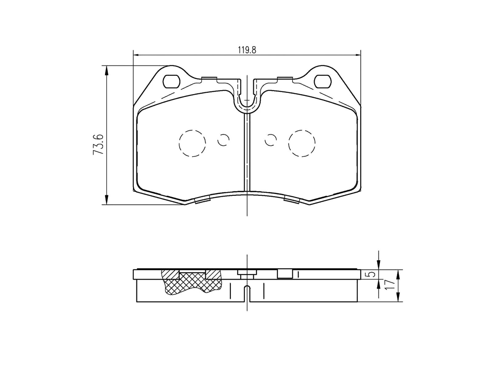 Kit de plaquettes de frein, frein à disque A.Z. Meisterteile AZMT-44-022-1436