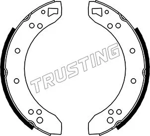 Jeu de mâchoires de frein TRUSTING 040.087