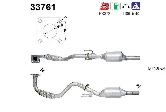 Catalyseur AS 33761