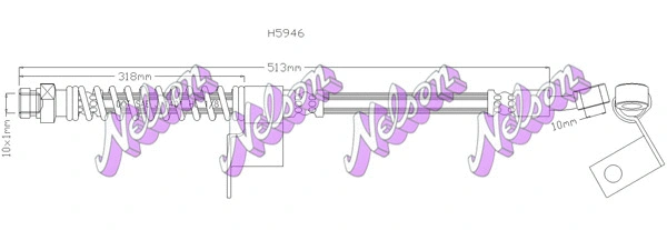 Flexible de frein KAWE H5946