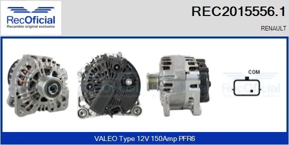 Alternateur RECOFICIAL REC2015556.1