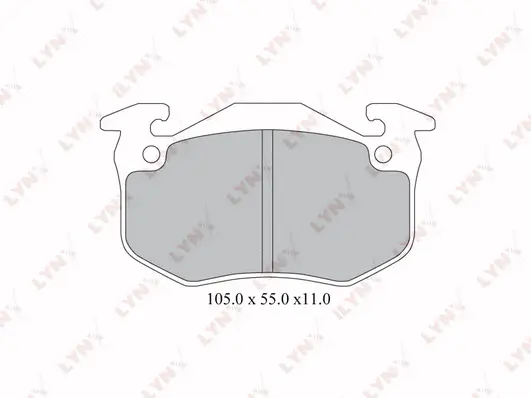 Kit de plaquettes de frein, frein à disque LYNXAUTO BD-2222