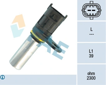 Capteur d'angle, vilebrequin FAE 79128