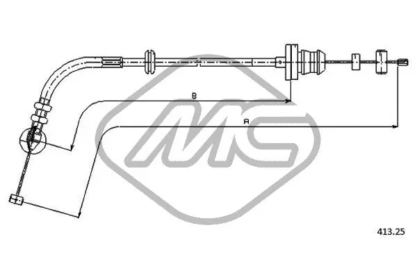 Câble d'accélération Metalcaucho 81512