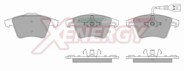 Kit de plaquettes de frein, frein à disque AP XENERGY X40900