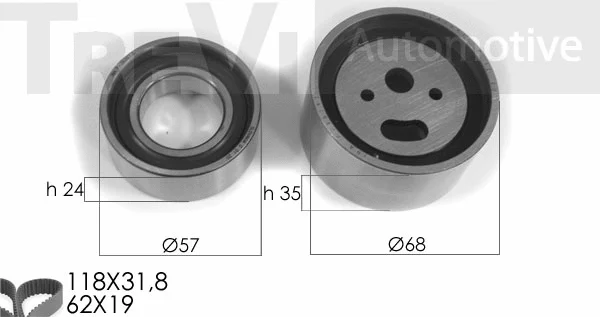 Kit de courroie crantée TREVI AUTOMOTIVE KD1020