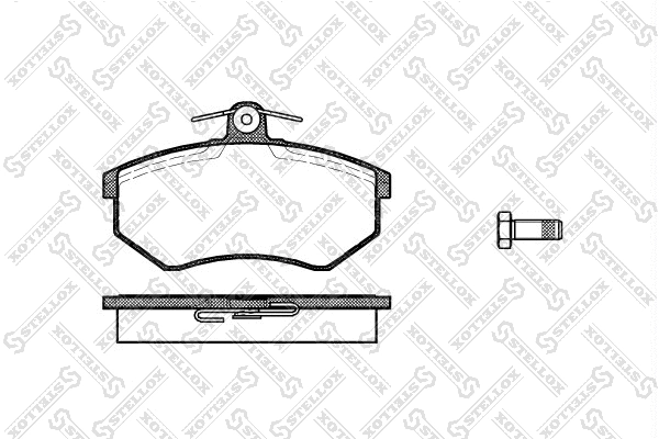 Kit de plaquettes de frein, frein à disque STELLOX 145 040-SX