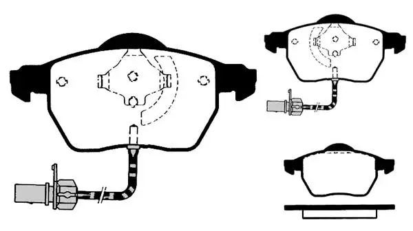 Kit de plaquettes de frein, frein à disque Technika 01181
