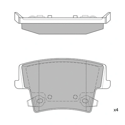 Kit de plaquettes de frein, frein à disque HAGEN GP1508