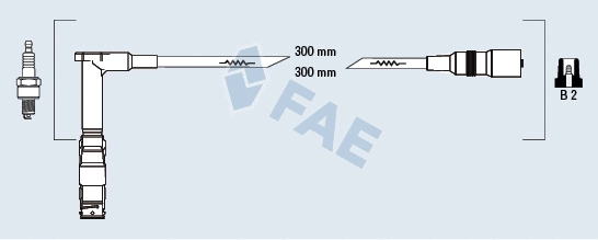Kit de câbles d'allumage FAE 85051