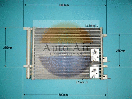 Condenseur, climatisation AUTO AIR GLOUCESTER 16-1422