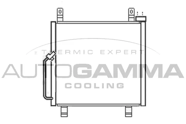 Condenseur, climatisation AUTOGAMMA 105551