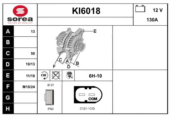Alternateur SERA KI6018