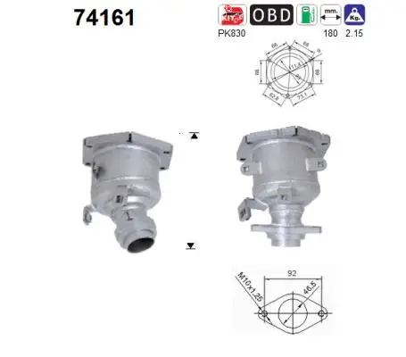 Catalyseur AS 74161