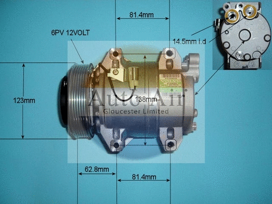 Compresseur, climatisation AUTO AIR GLOUCESTER 14-9702