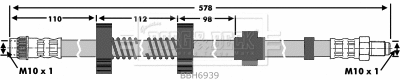 Flexible de frein BORG & BECK BBH6939
