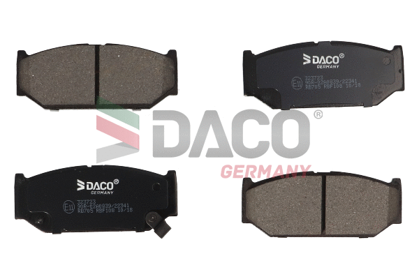 Kit de plaquettes de frein, frein à disque DACO Germany 323723