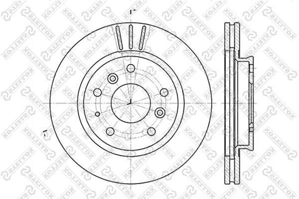 Disque de frein STELLOX 6020-3220V-SX