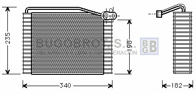 Évaporateur climatisation BUGOBROT 70-AIV149