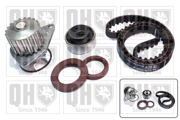 Pompe à eau + kit de courroie crantée QUINTON HAZELL QBPK1040
