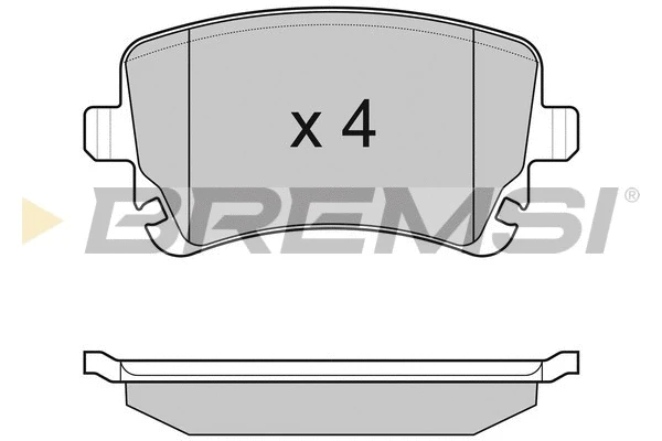 Kit de plaquettes de frein, frein à disque BREMSI BP3086