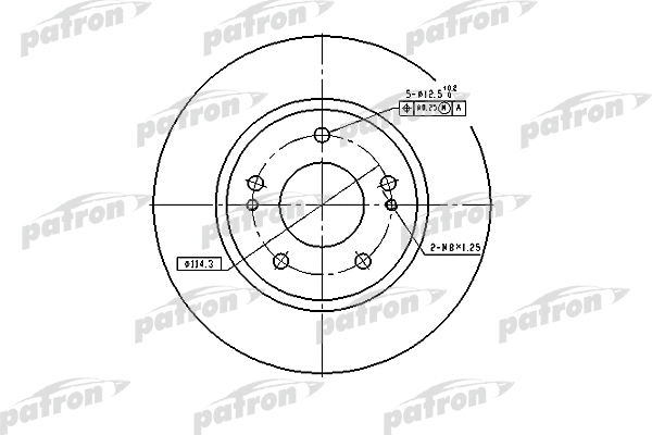 Disque de frein PATRON PBD4494