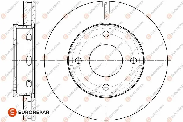 Disque de frein EUROREPAR 1642758080