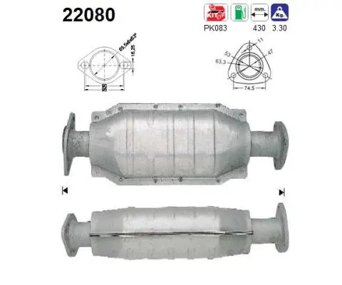 Catalyseur AS 22080