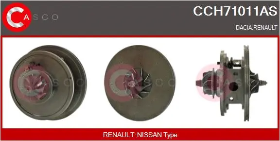 Groupe carter, turbocompresseur CASCO CCH71011AS