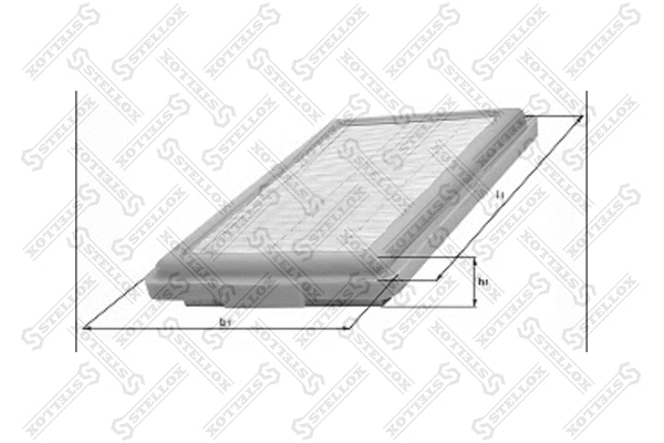 Filtre à air STELLOX 71-01286-SX